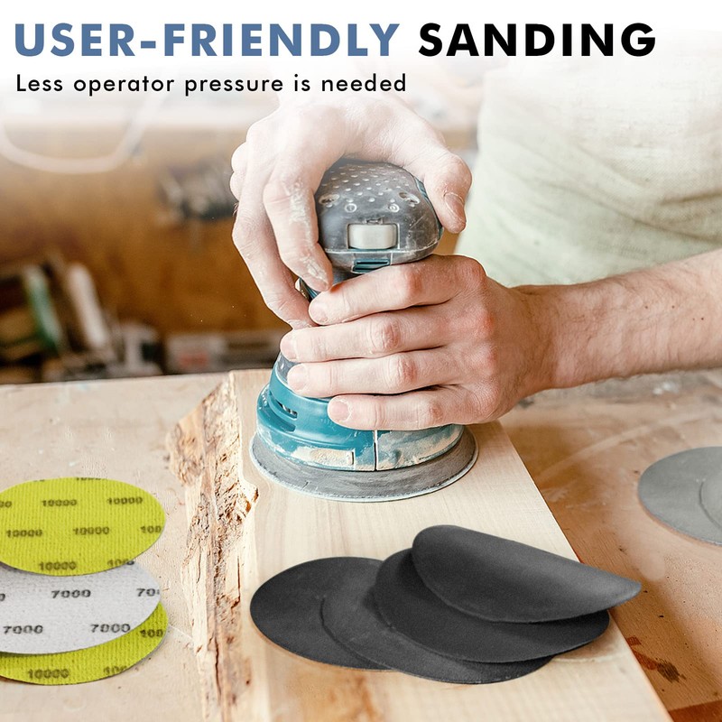 6 Inch 25 PCS 5000 Grit Sanding Disc Wet Dry