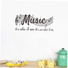 COHEALI Musical Note Wall Sticker Removable Decal for Bedroom Living