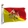 rhungift Sicily Flag Large 3x5 Ft, Moderate Outdoor/Indoor Both Sides