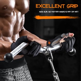 SueStar Workout Gloves for Men Women, Weight Lifting With Full Palm Protection, Excellent Grip, Ultra Breathable for Weightlifting, Fitness, Training, Hanging M