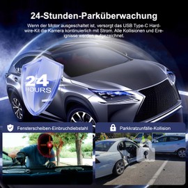 Miofive USB Type-C Hardwire Kit Only for Miofive S1/S1 Pro/S1 Ultra Dash Cams, Activates Parking Mode and Provides Low Voltage Protection, 11.5 ft / 350 cm (Buy Separately)