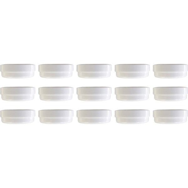 FRUEHES FORSCHEN 15 Salbendöschen, Creme-döschen, Salbenkruke flach, 75ml Inhalt -