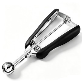 Mini cuchara para galletas de 1 cucharadita, cuchara para galletas de 1 pulgada, cuchara para melón, mini cuchara para helado, buenos agarres suaves, 