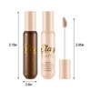Apooliy 2pcs Cream Contour Highlighter Sticks，Matte Face Shaping & Contouring