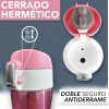 J.H COMPANY Termo De Acero Inoxidable Doble Seguro Antiderrame 500