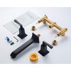SITGES Bathroom Wall Faucet, Heavy Duty, Brass Constructed Wall Mount