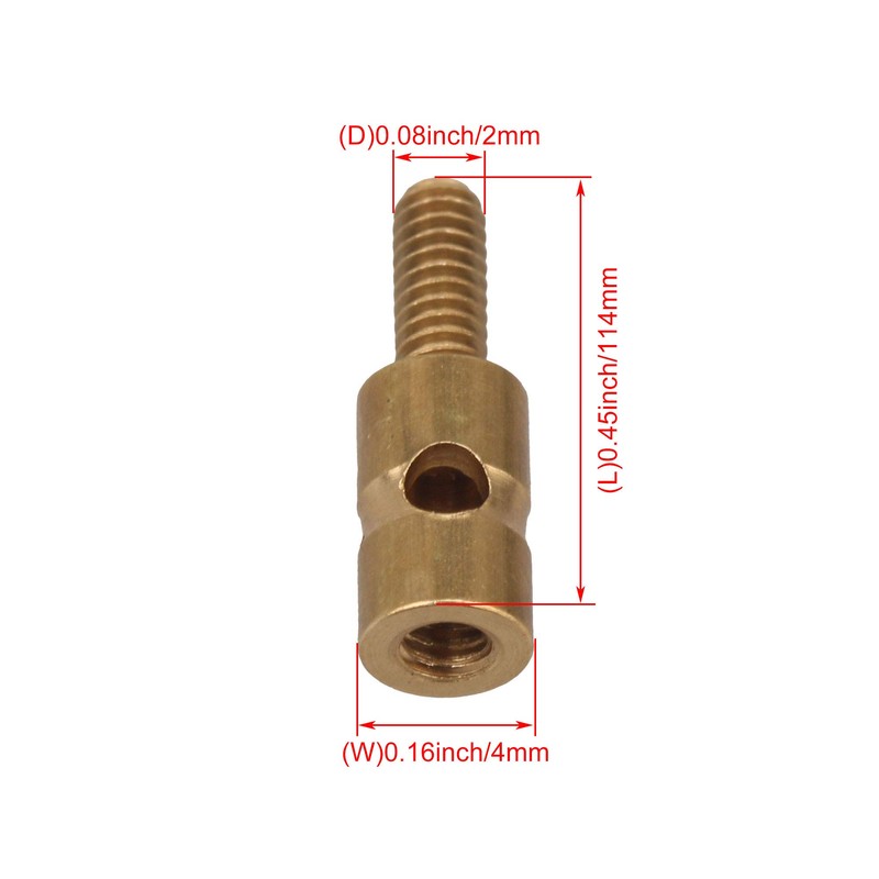 BQLZR RC Model Pushrod Linkage Stopper Adjustable D1.5mm Pushrod Connector