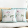 HOMEMONDE Ultra Soft Quited Throw Pillow Covers 18x18 inches -