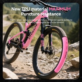 CYCLAMI Metal Valve TPU Gravel/MTB Inner Tube, 2PCS TPU 4.0 Bike Inner Tube with Excellent Air Retention,for Gravel 700x32/35/37/40/47C-622 & Mountain Bike 26"/27.5"/29"X1.9-2.5 (MTB 29"-FV:45MM)