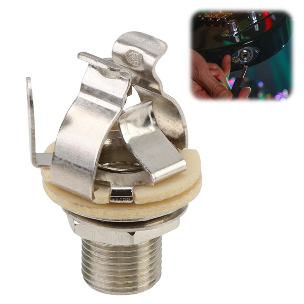 Full-contact Output Jack Socket for Guitar Bass, 4-Contact Stereo Jack