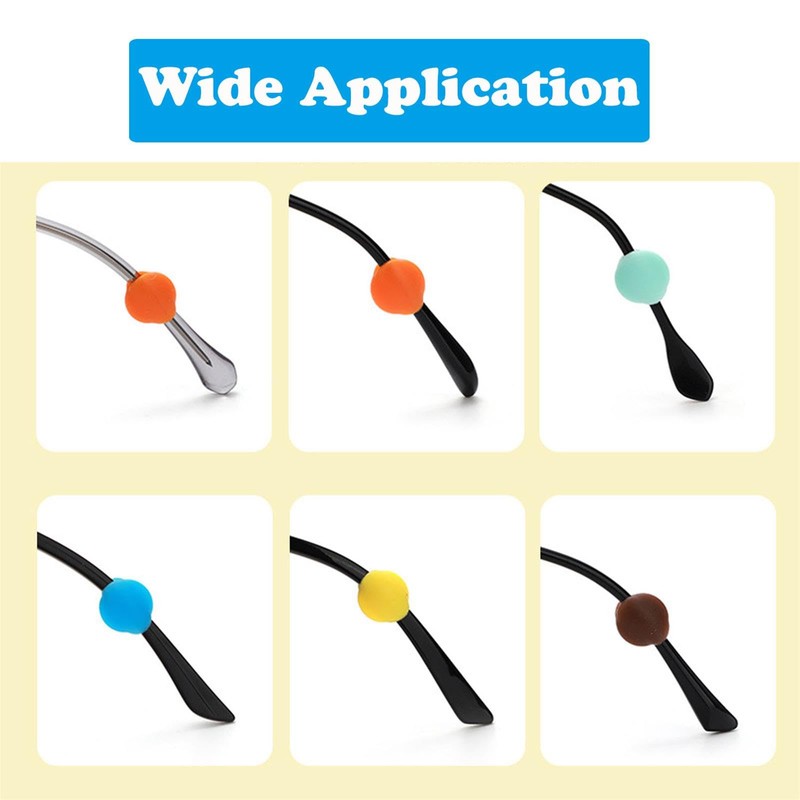 OPUGIT Glasses Ear Grips, Silicone Anti-Slip Eyeglass Temple Tip Sleeve