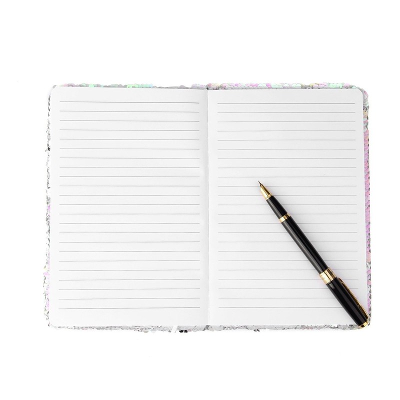 Magic A5 Reversible Sequin Notebook Sparkling Shiny Glittery Planner Journal