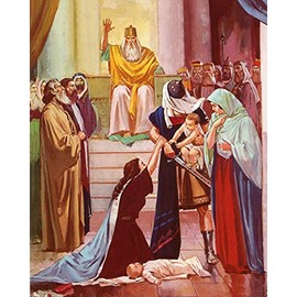 Catholic print picture - KING SOLOMON P - 8" x 10" ready to be framed