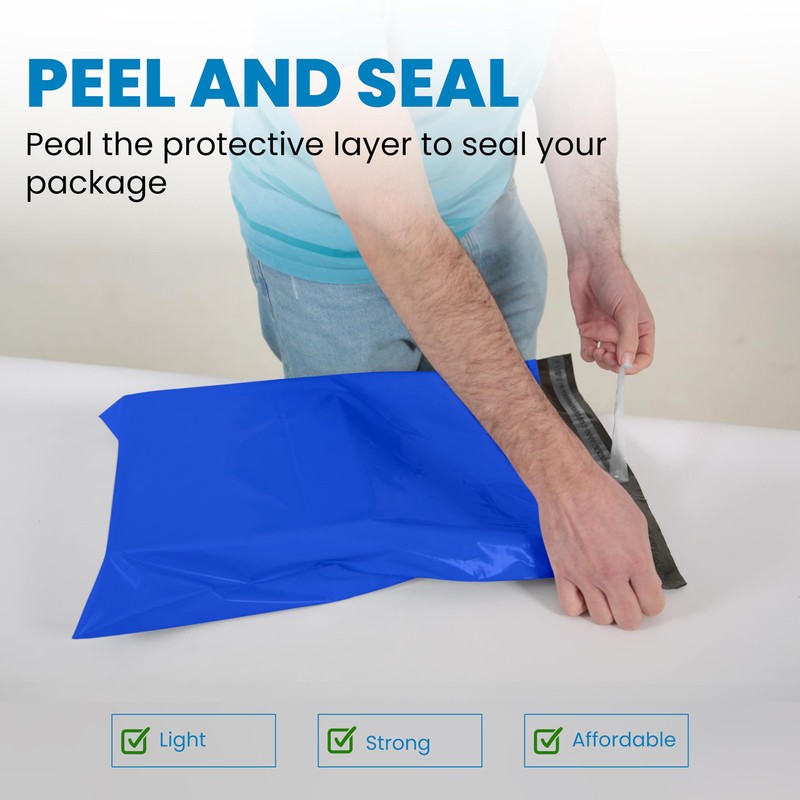 UK SUPPLIES LIMITED Pack of 50 Blue Colored Mailing Bags