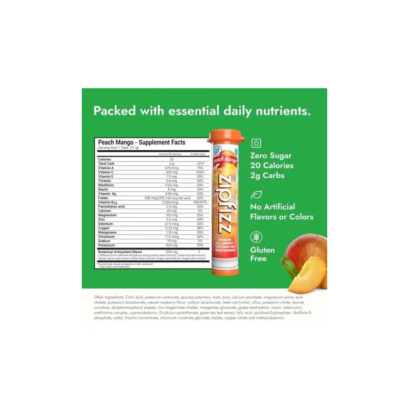 Zipfizz Energía Saludable Mezcla De La Bebida (15 Pack)