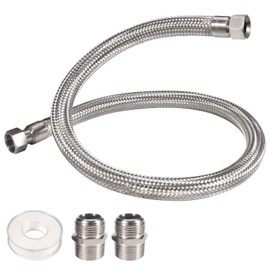 3/4 Inch × 20 Inch & 48 Inch Compressor Jumper Hose, Air Hose for Compressed Air Piping System With 2pcs 3/4" NPT Male parts (450 PSI &750°F)