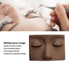Lash Mannequin Head with 3 Pairs Replaceable Eyelid Silicone Eyelash