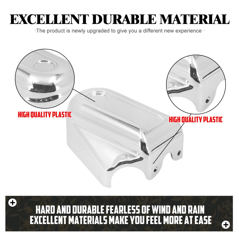 HDBUBALUS Bar Shield Rear Chrome Axle Covers Swingarm For Harley