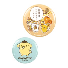 Tees Factory SR-5542945TM Team Pudding, Team Pudding, Mogumogu, Pair Can Badge, Φ2.2 x Depth 0.2 inches (5.6 x 0.5 cm), Mogumogu