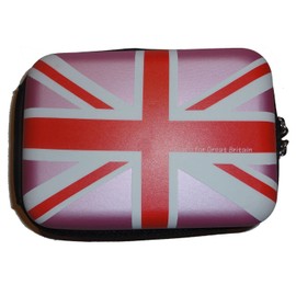 Croco CAS1711 Medium Union Jack Flag Tough Case for Digital Camera - Pink