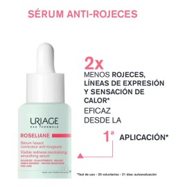 Uriage Roséliane Sérum Anti-rojeces Alisador 30ml Sensible Día/noche