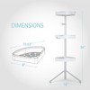 Better Living HiRise 3 Standing Shower Caddy, Adjustable 3 Large