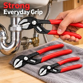 Water Pump Pliers Notch Pliers Self-Locking Pipe Pliers Multifunctional Automatic Adjustment Household Faucet Universal Wrench