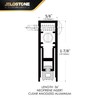 JELOSTONE Commercial Automatic Door Bottom, Clear Anodized, 5/8‘’W x 36''L