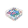 Goodma 12 Pieces Square Empty Mini Clear Plastic Organizer Storage