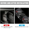 Car Cup Holder Coaster, 2 PCS Carbon Fiber Non-Slip Embedded
