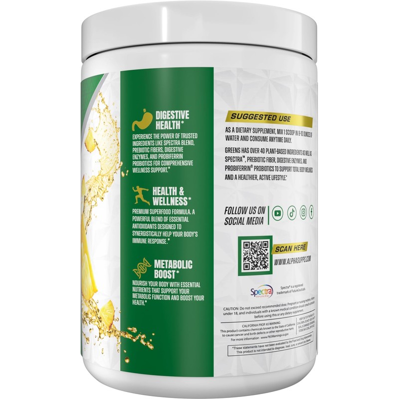 Alpha Supps - Alpha Greens Supplement | Fruit & Vegetable