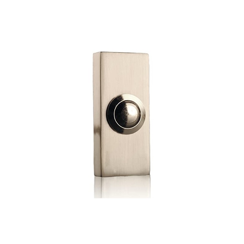 Byron 2204BN Wired Bell Push - Bushed Nickel
