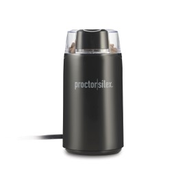 Proctor Silex Electric Coffee Grinder for Beans, Spices and More, Stainless Steel Blades, Makes upto 12 Cups, Black