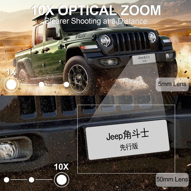 MMlove 8MP USB Camera High Speed 30fps 5-50mm 10X Optical