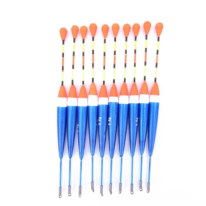 Juego de 10 Flotadores de Pesca con Luminosidad