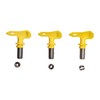 3 Sizes Reversible Paint Spray Tip Nozzles – Upgraded Anti-Clog