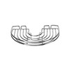 Croydex QM261441 Chrome Easy to Fit Riser Rail Soap Basket