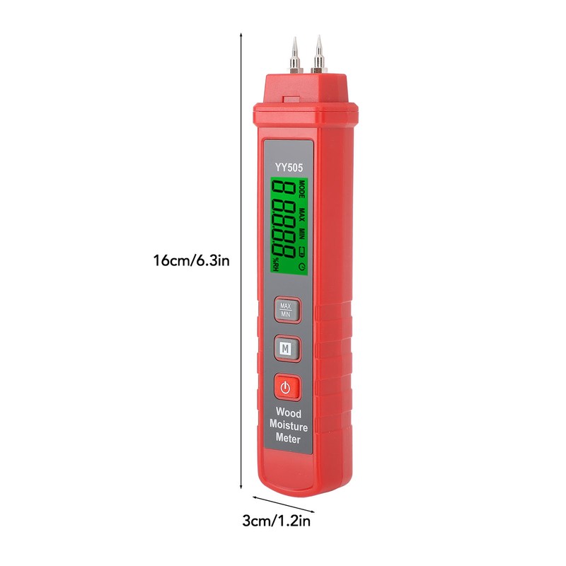 Wood Moisture Meter Professional High Accuracy Digital Handheld LCD Moisture