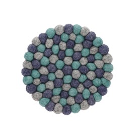 Marushin 0395012800 Nepal Hot Trivet Round Nepal Overseas Product Nabeshiki Pot Plate Coaster Pot Mat Nuko Cloth