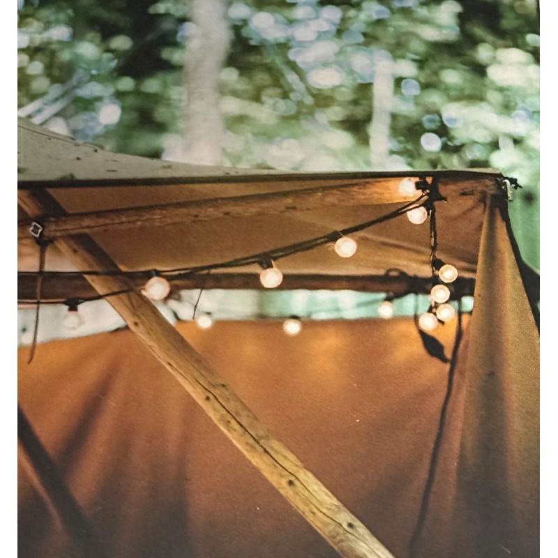 Sona Enterprises 11 Foot/500 Lumen G40 LED String Lights,Shatter