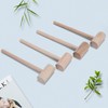 Wooden Crab Mallets Lobster Hammers Seafood Crackers, Beechwood, Set of