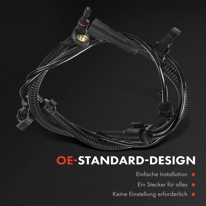 ABS Sensor Wheel Speed 2-Pin Front Axle Left for Cherokee