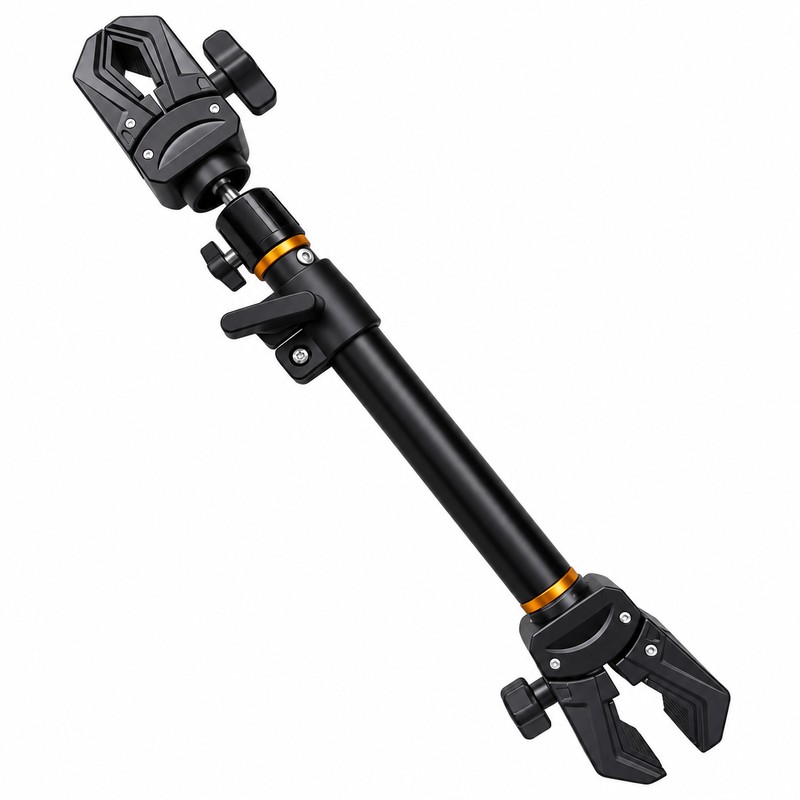 Double Head Thickened Mechanism Clamp Riding Selfie Stick – Telescopic