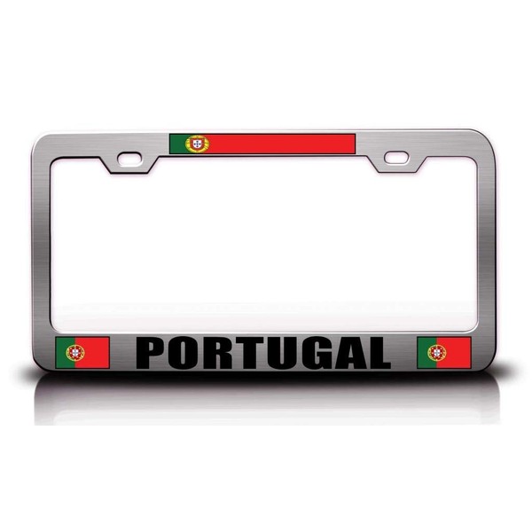 Custom Brother - Portugal Flag Metal Car SUV Truck License