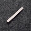 Asienice Thin Tie Clip, Matte Black, Collar, Black, Black, Formal/Black,