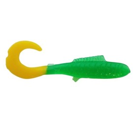 AWD Baits 2in Crappie Delight - CD27 Green/Yellow 20pk