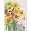 Bug Art Yellow and Orange Daffodils Blank Note Card