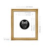 8x6 Gold Ornate Photo Frame With White Mat For 7x5