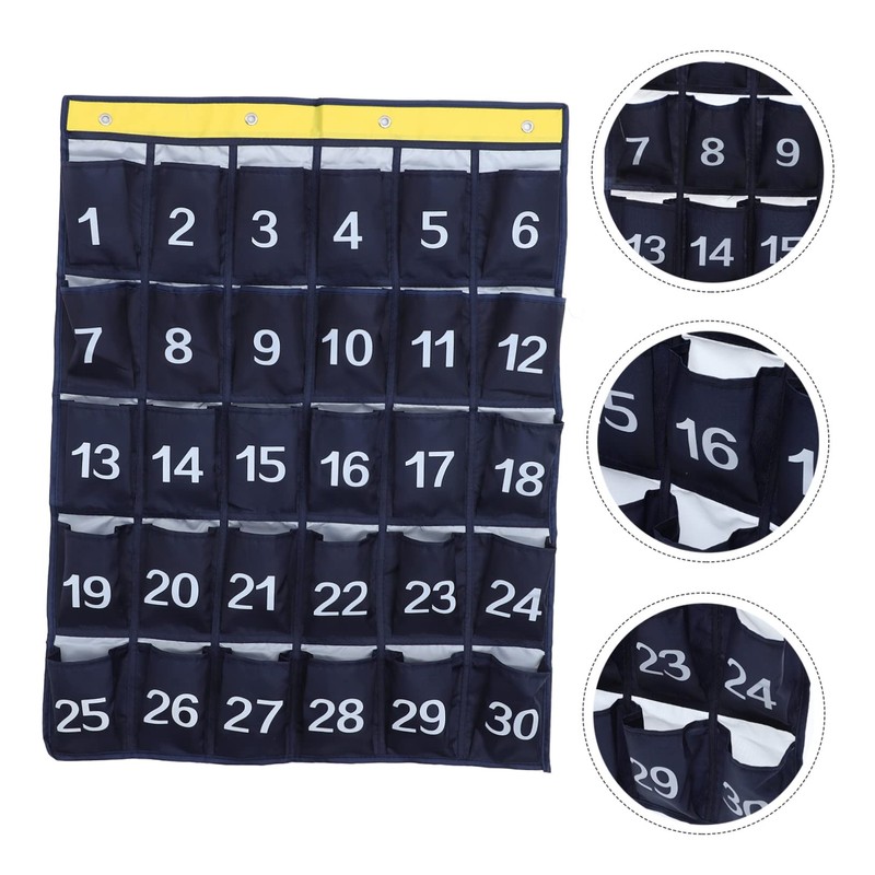 DOITOOL Wall Hanging Cell Phone Storage Bag Multi Pocket Organizer