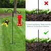 Gtongoko Double Shepherds Hook for Outdoor, 108 Inch Bird Feeder